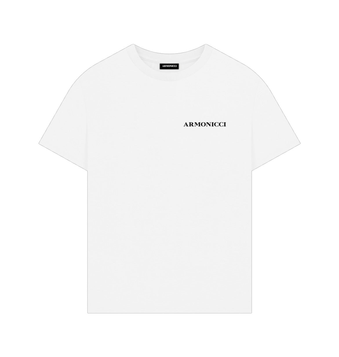 Oversized Pure White Members Club T-Shirt