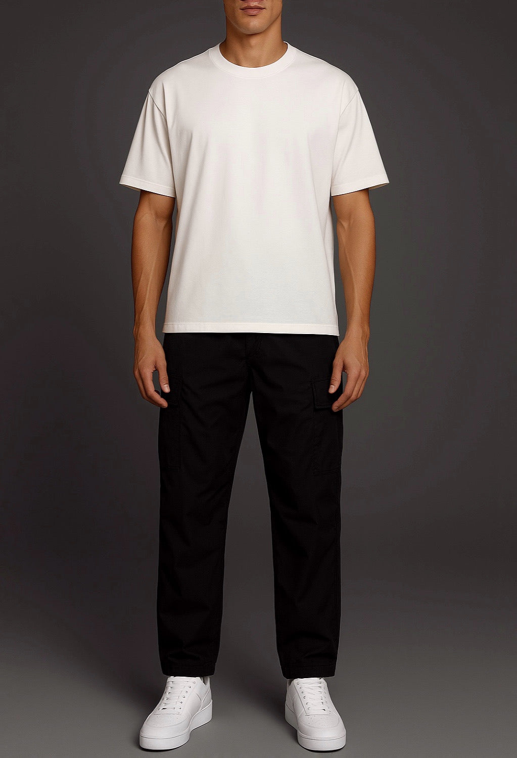 Black Utility Cargo Pants