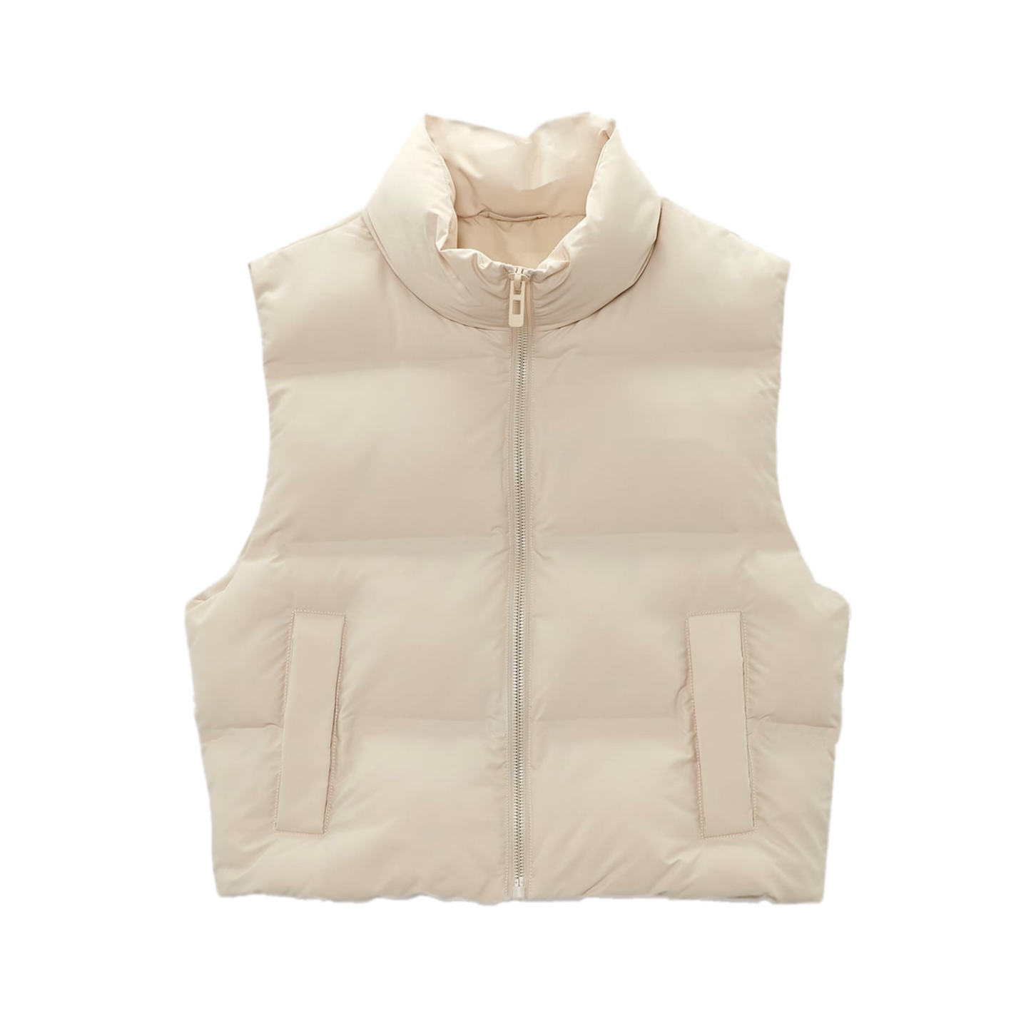 Cream Puffer Gilet
