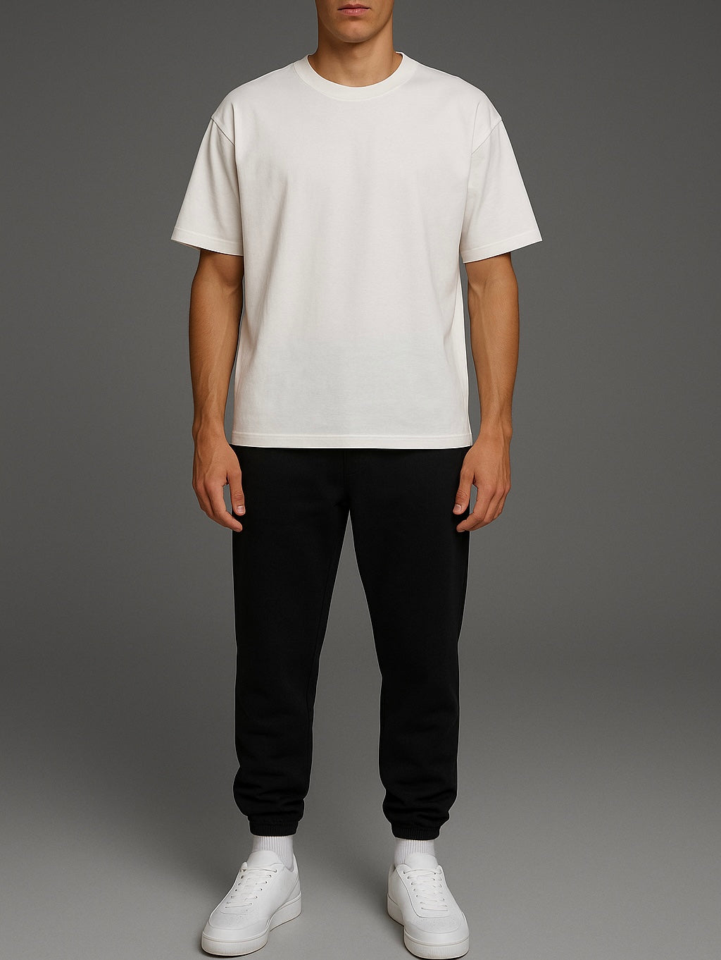 Heavyweight Black Minimal Sweatpants