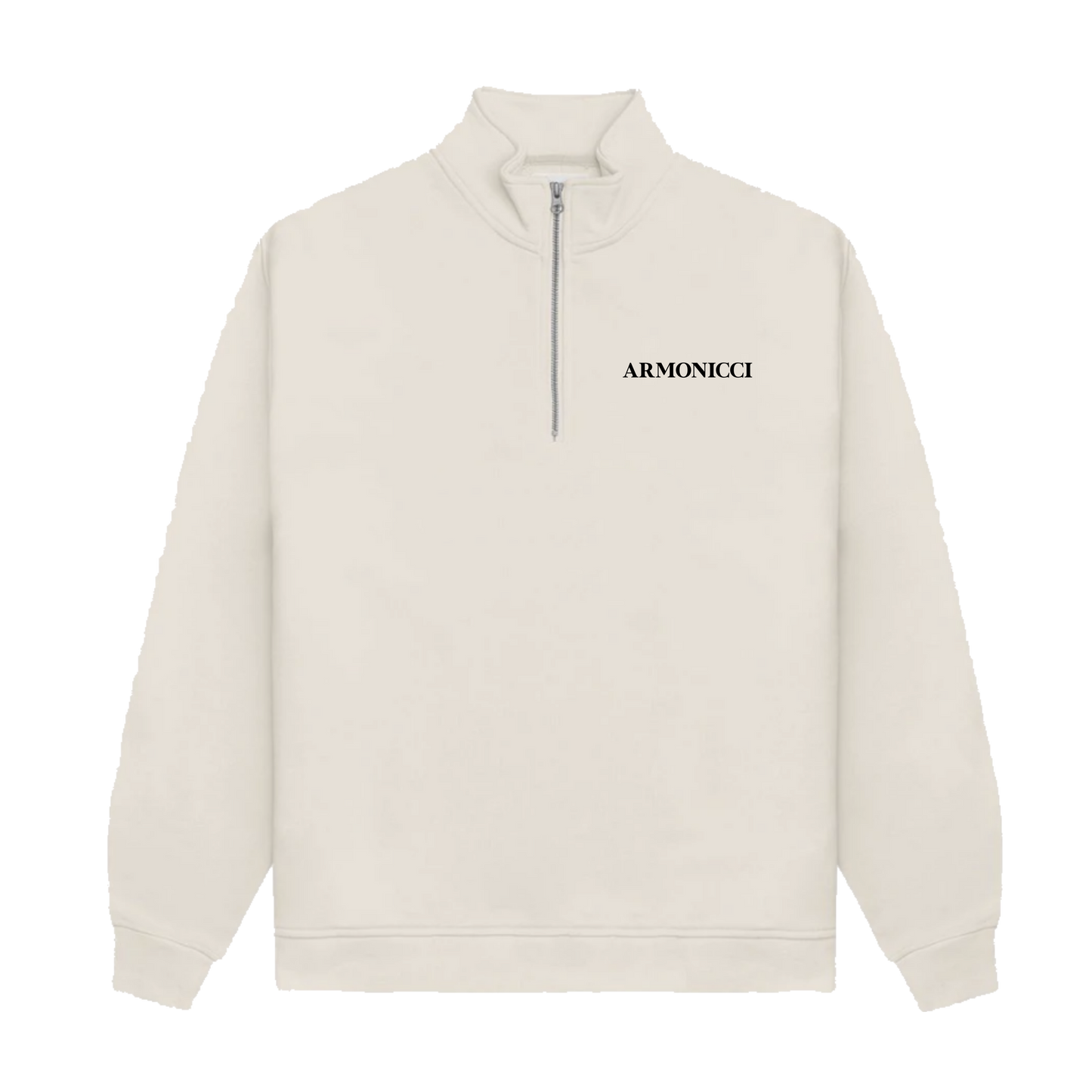 Heavyweight Cream Quarter Zip Sweatshirt