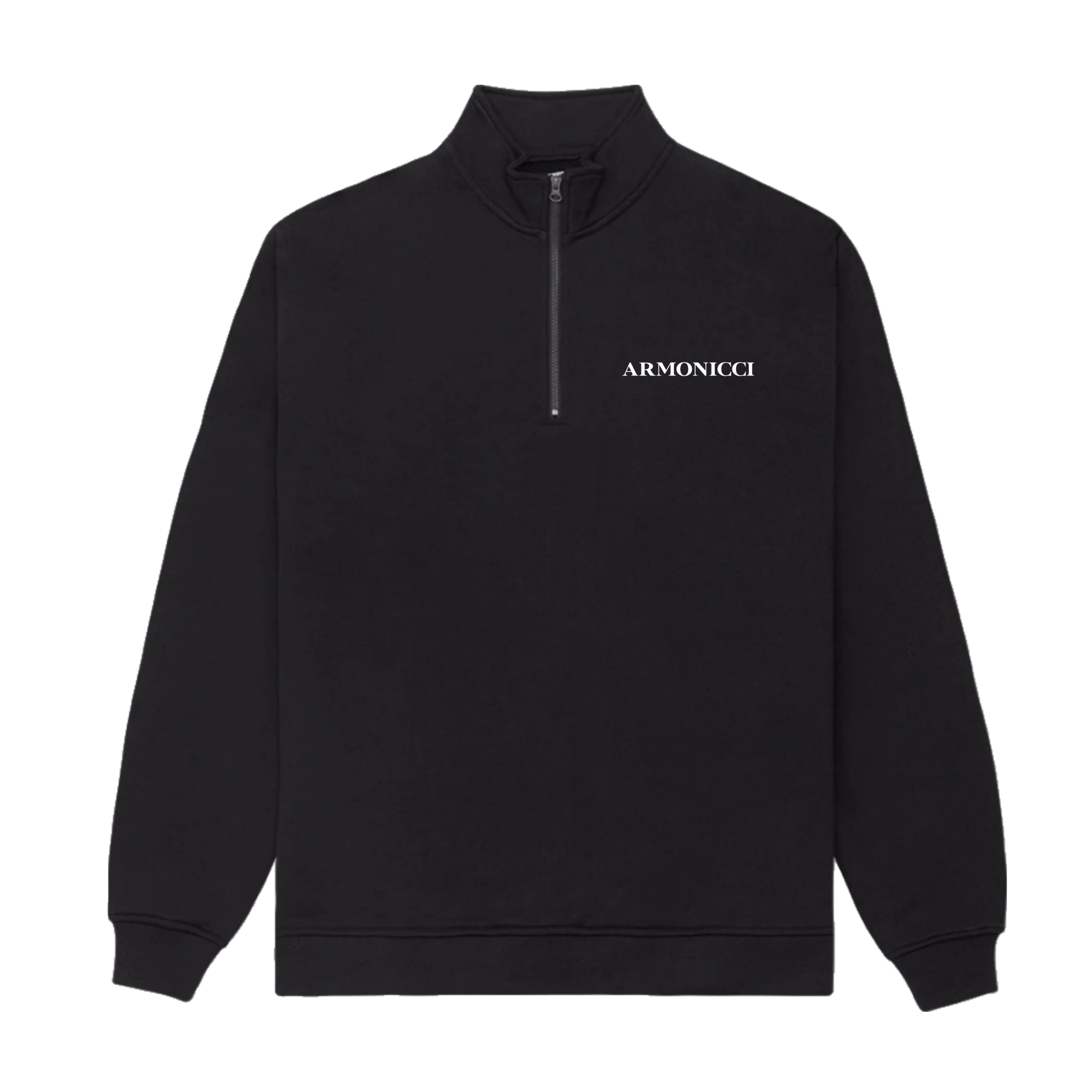 Heavyweight Jet Black Original Quarter Zip Sweatshirt