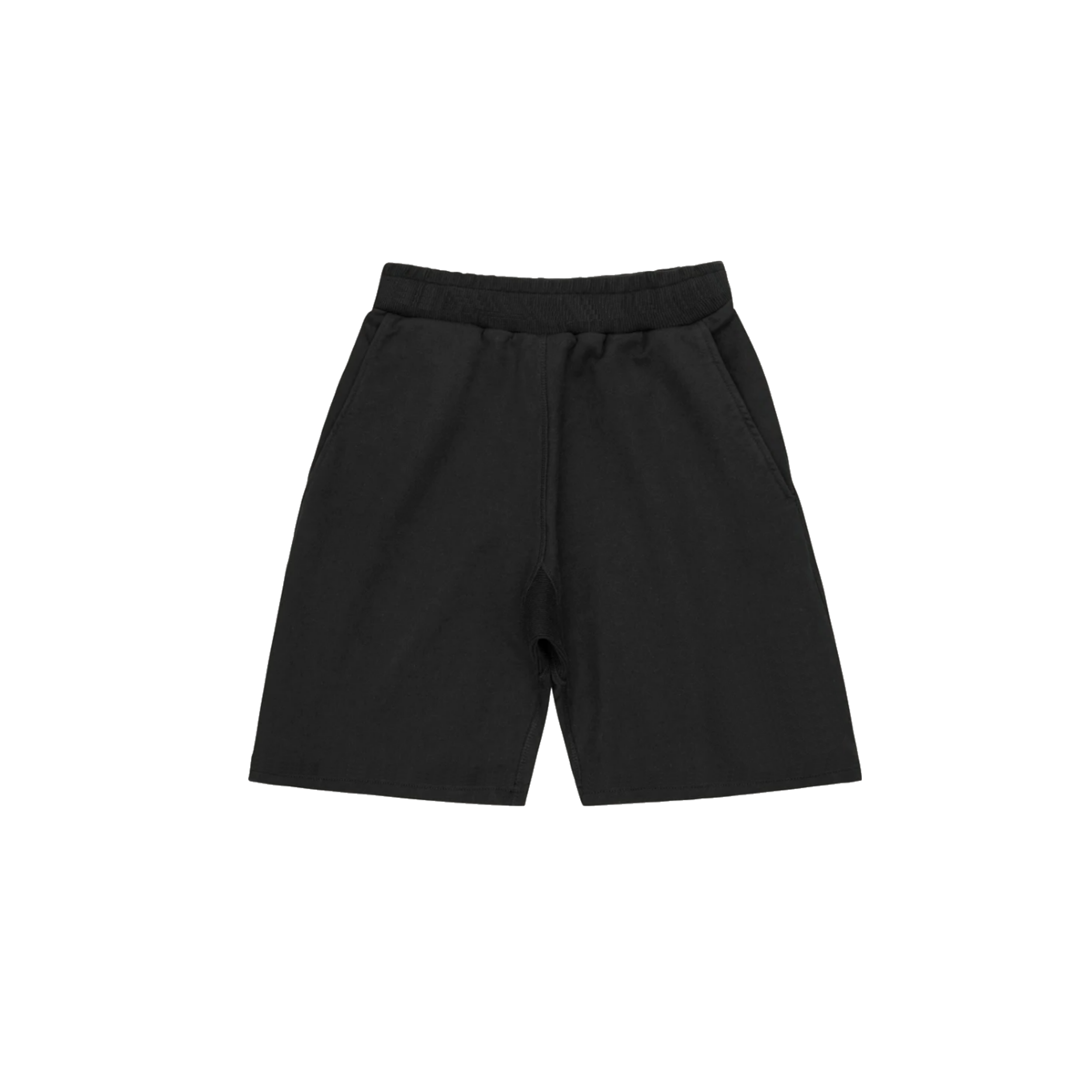 Jet Black Minimal Jersey Shorts