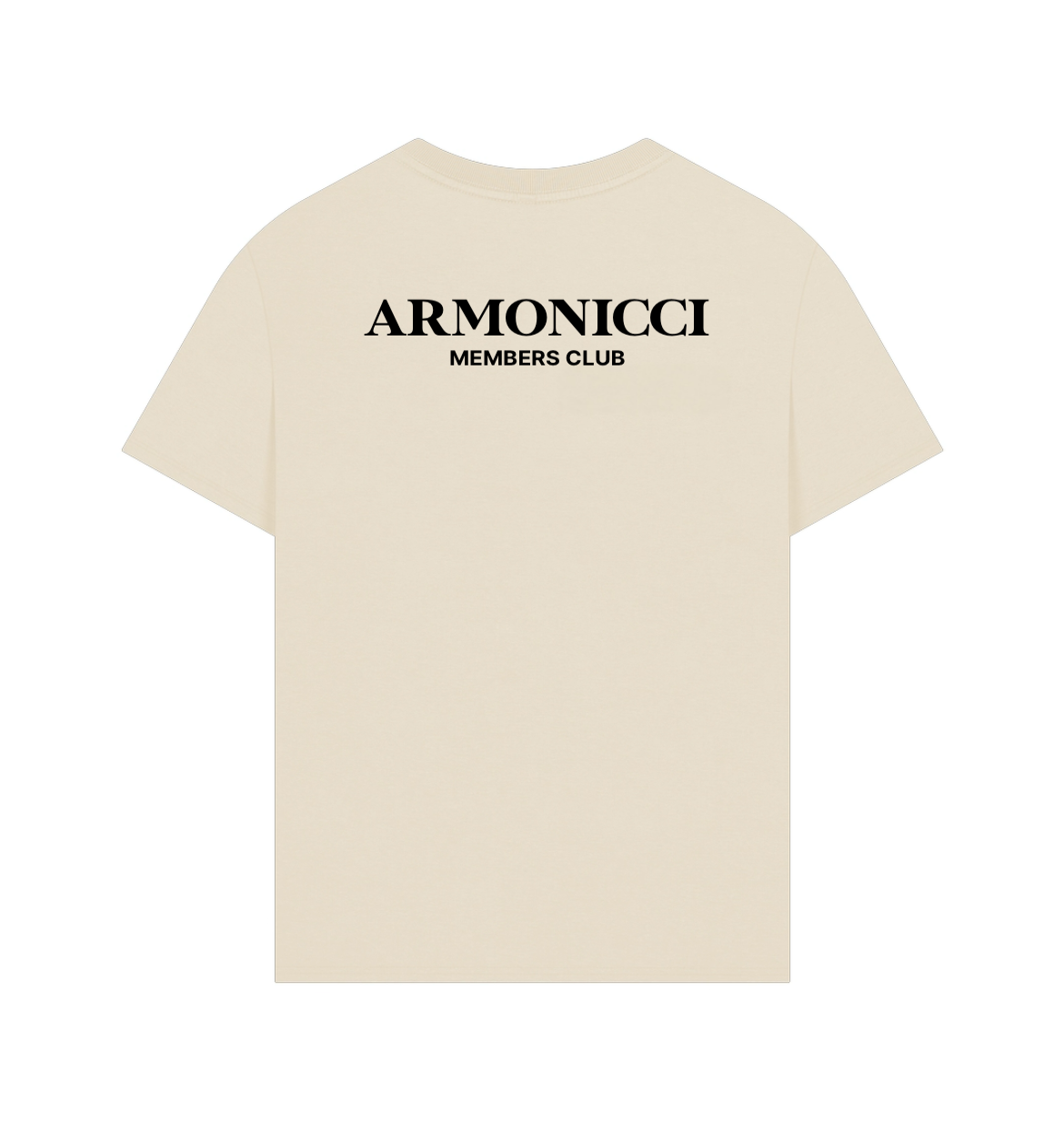 Oversized Cream Members Club T-Shirt