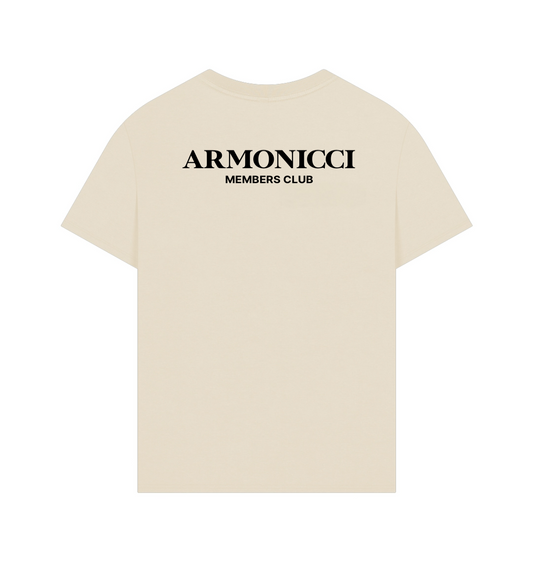 Oversized Cream Members Club T-Shirt