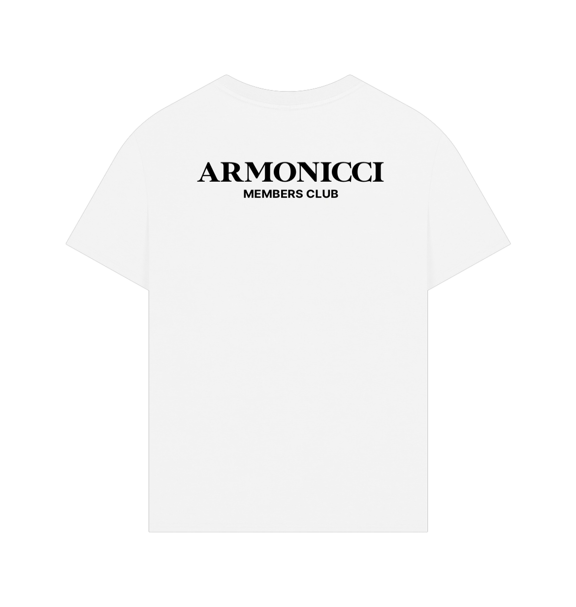Oversized Pure White Members Club T-Shirt
