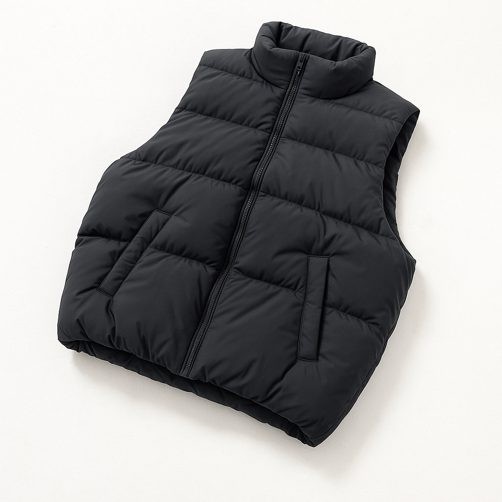 Black Puffer Gilet