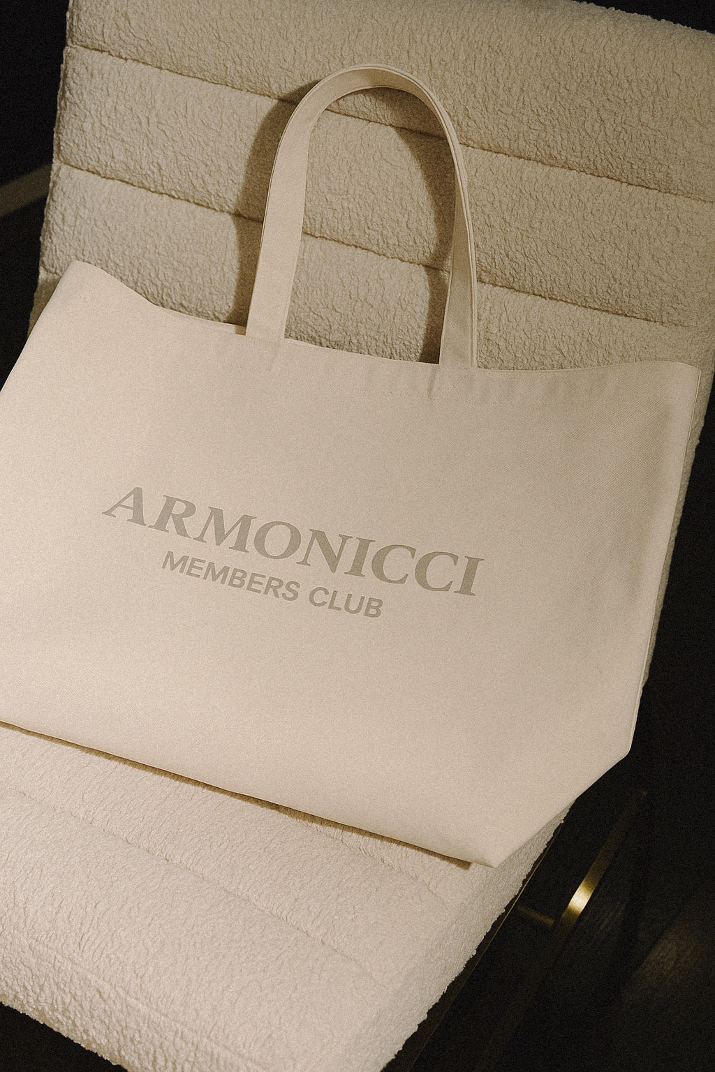 Vintage Beige Members Club Tote Bag