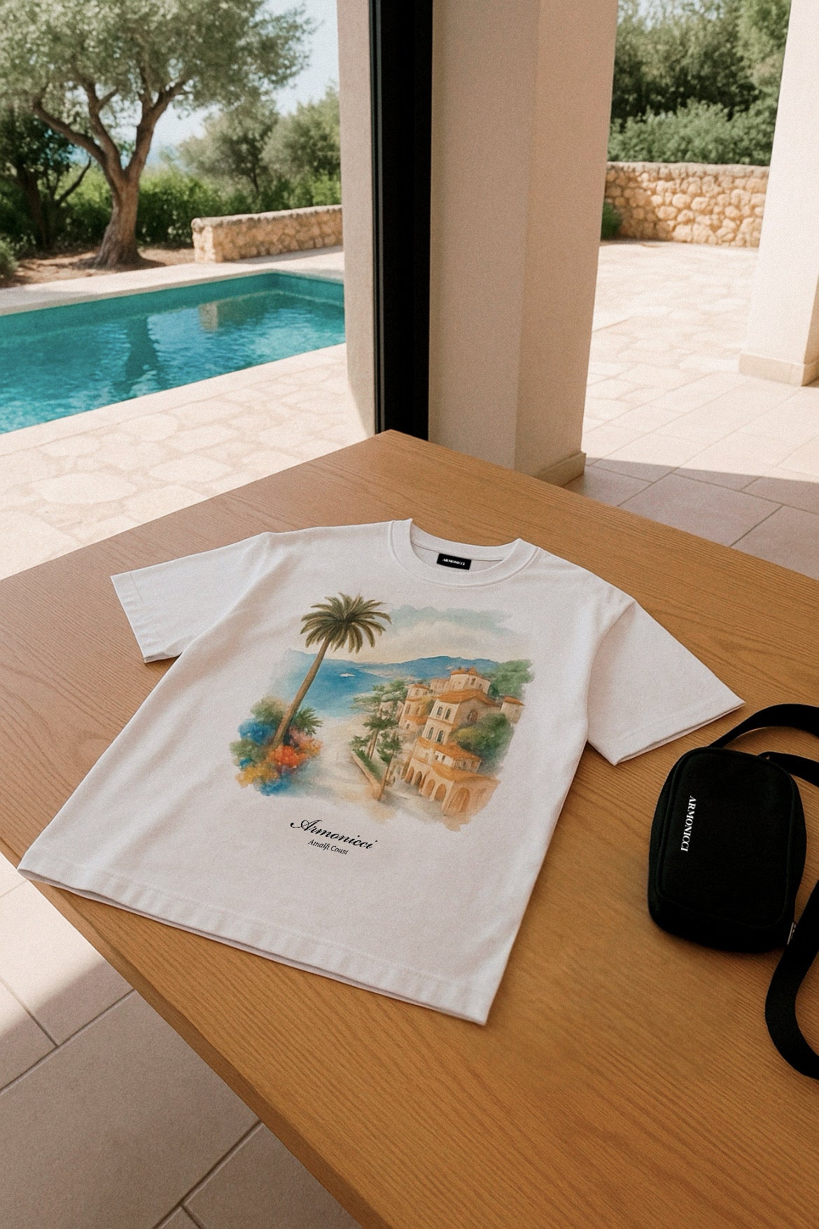 Amalfi Coast Print T-Shirt