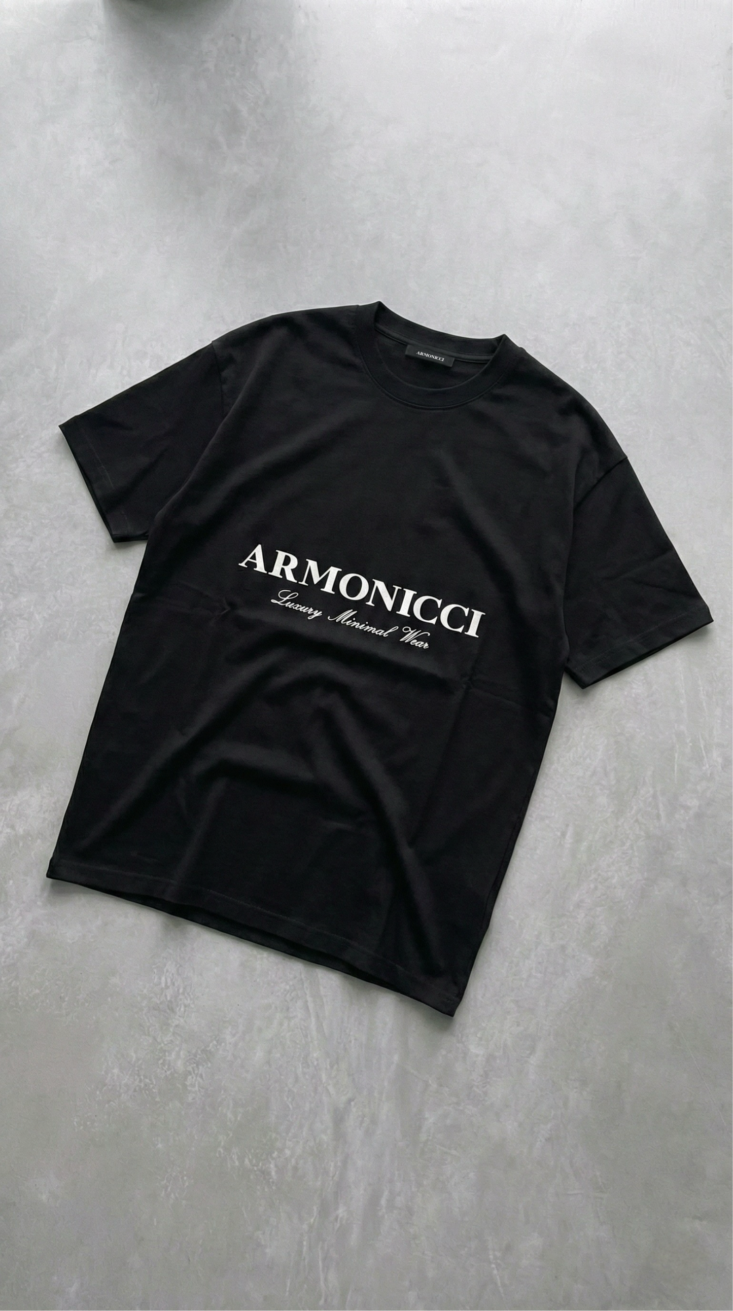 Oversized Black Script T-Shirt