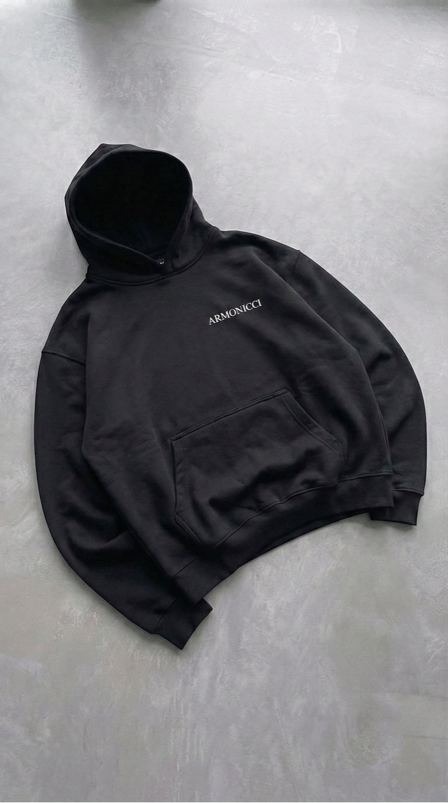 Heavyweight Black Original Hoodie