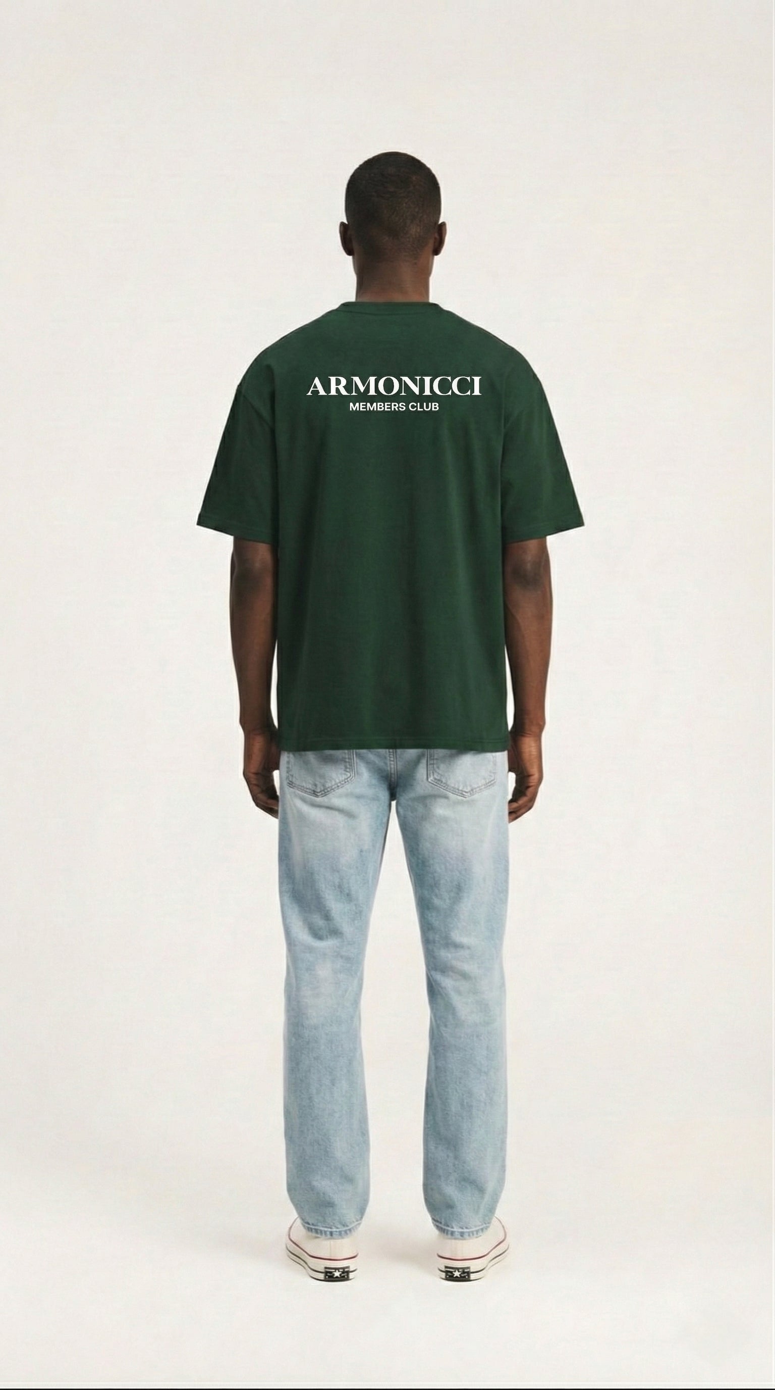 Oversized Royal Green Members Club T-Shirt