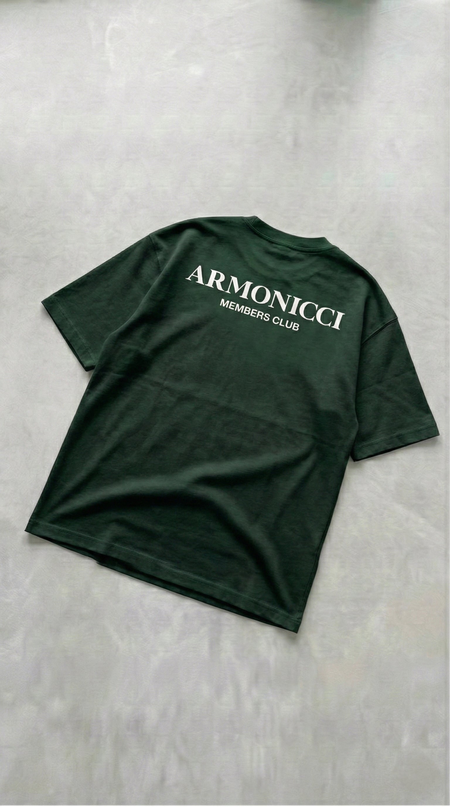 Oversized Royal Green Members Club T-Shirt