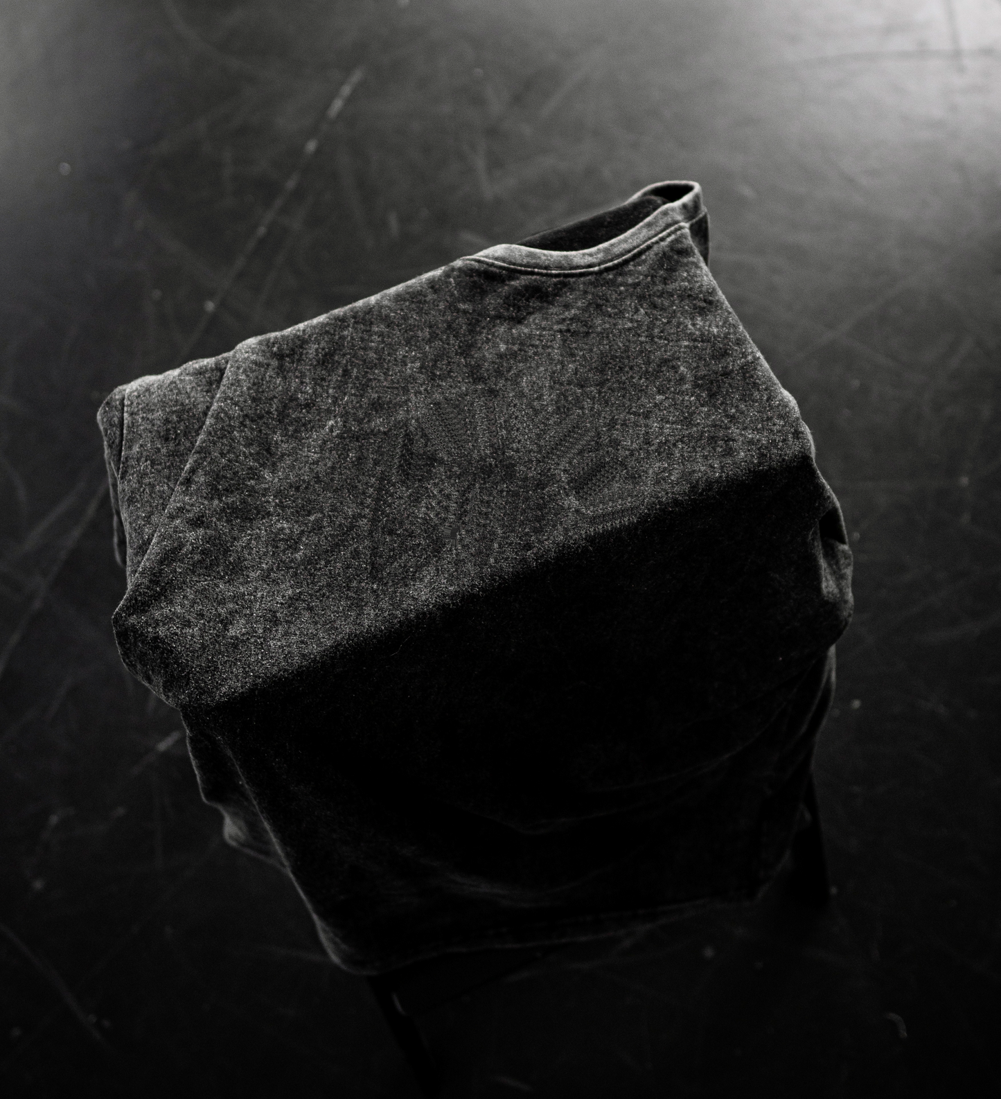 Heavyweight Washed Black Minimal T-Shirt