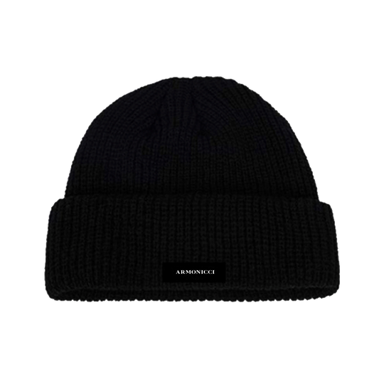 black beanie hat