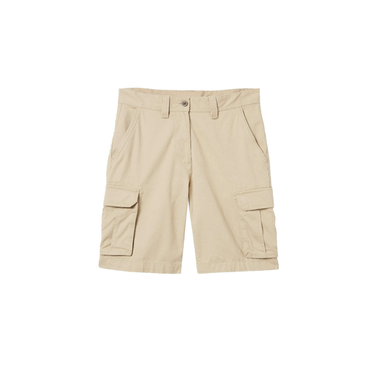 beige cargo shorts