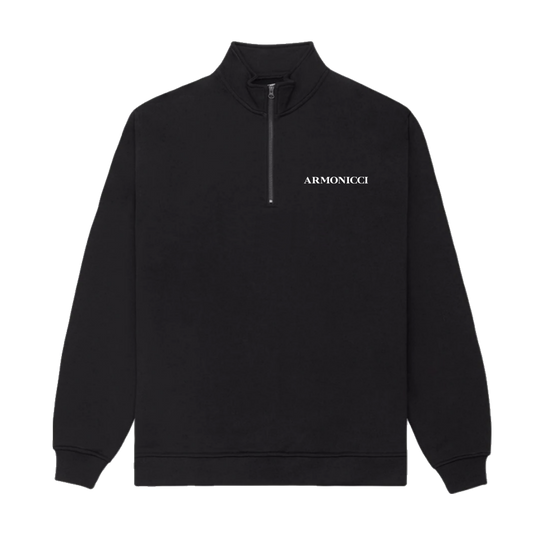 black quarter zip sweatshirt