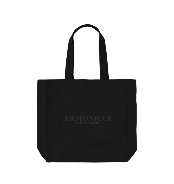 Matte Black Members Club Tote Bag