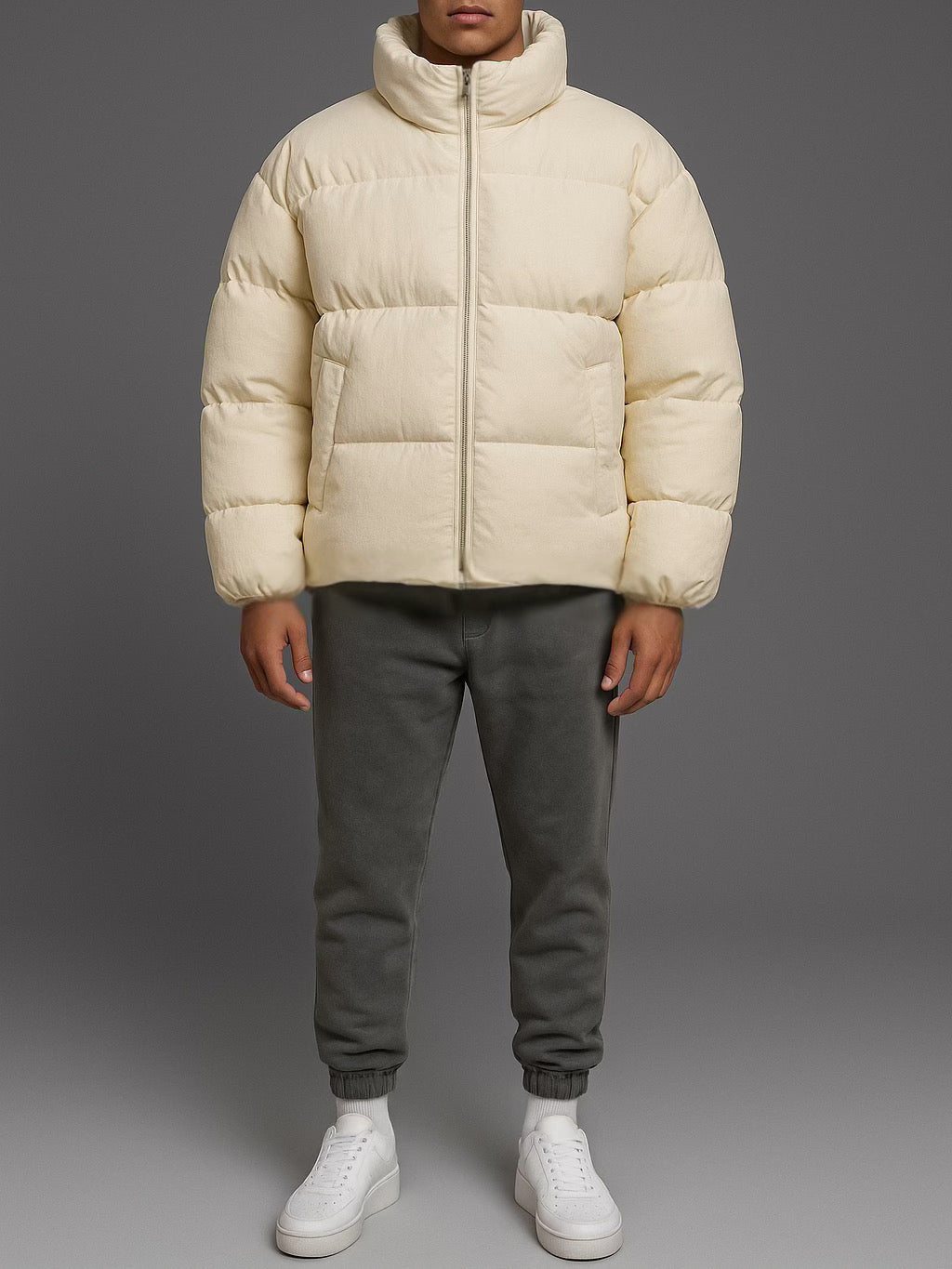 Cream Puffer Jacket