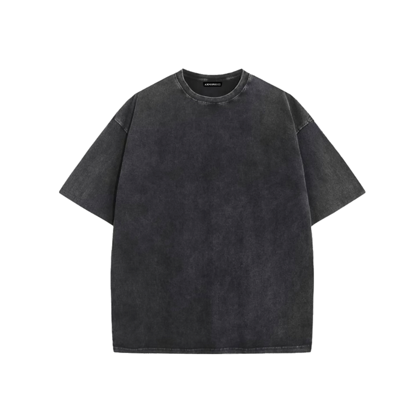Heavyweight Washed Black Minimal T-Shirt