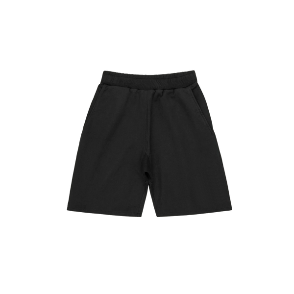 Jet Black Minimal Jersey Shorts