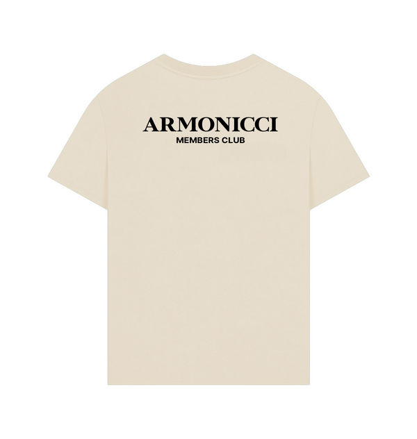 Oversized Cream Members Club T-Shirt
