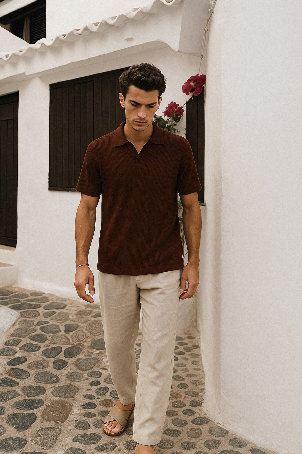 Vintage Sienna Knit Polo Shirt