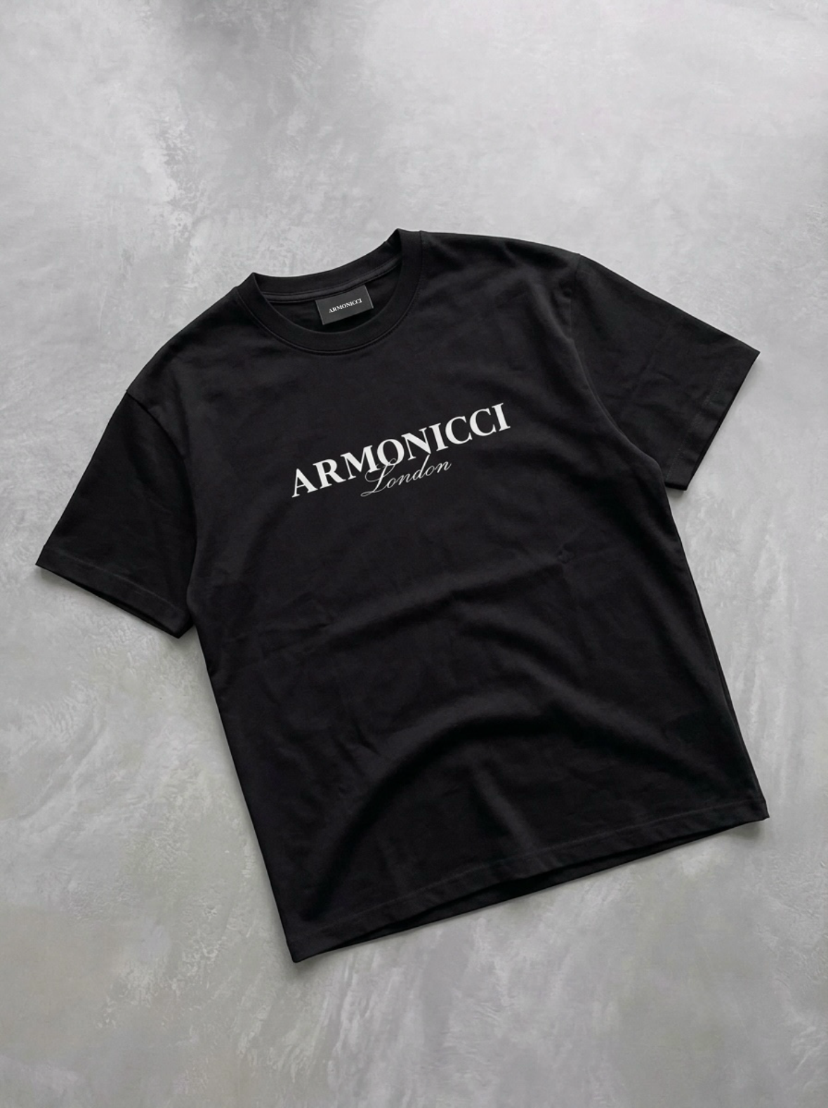Oversized Jet Black London T-Shirt