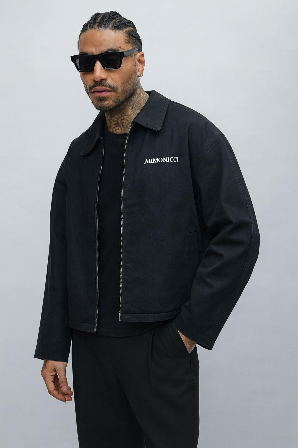 Black Workwear Jacket