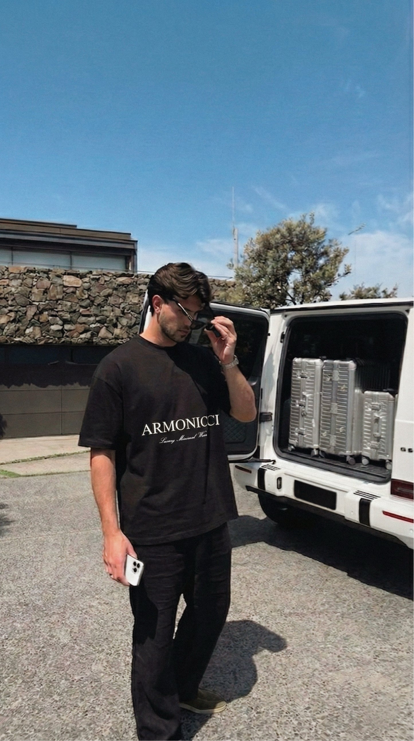 Oversized Black Script T-Shirt