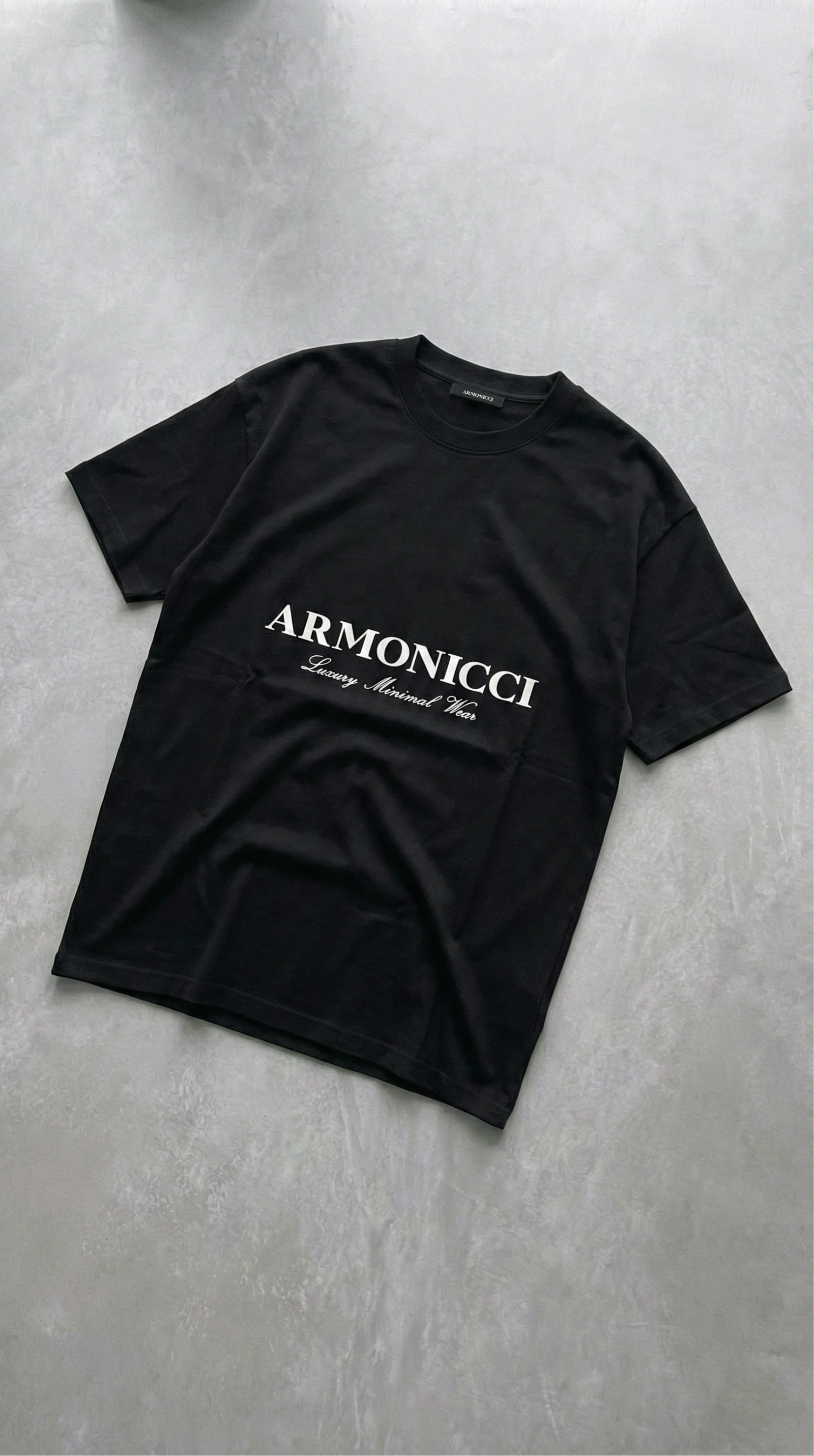 Oversized Black Script T-Shirt