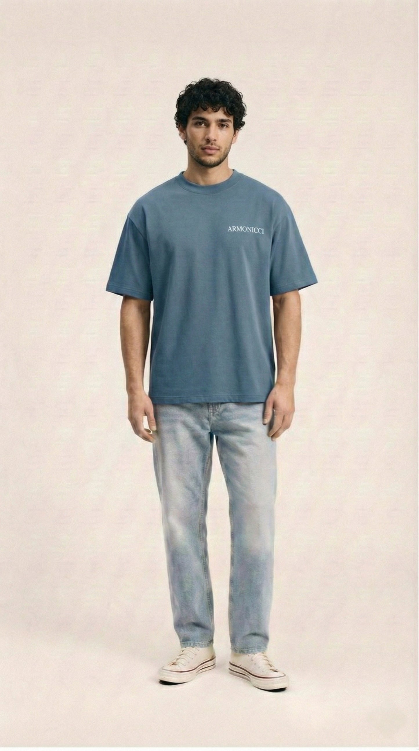 Oversized Stone Blue Original T-Shirt