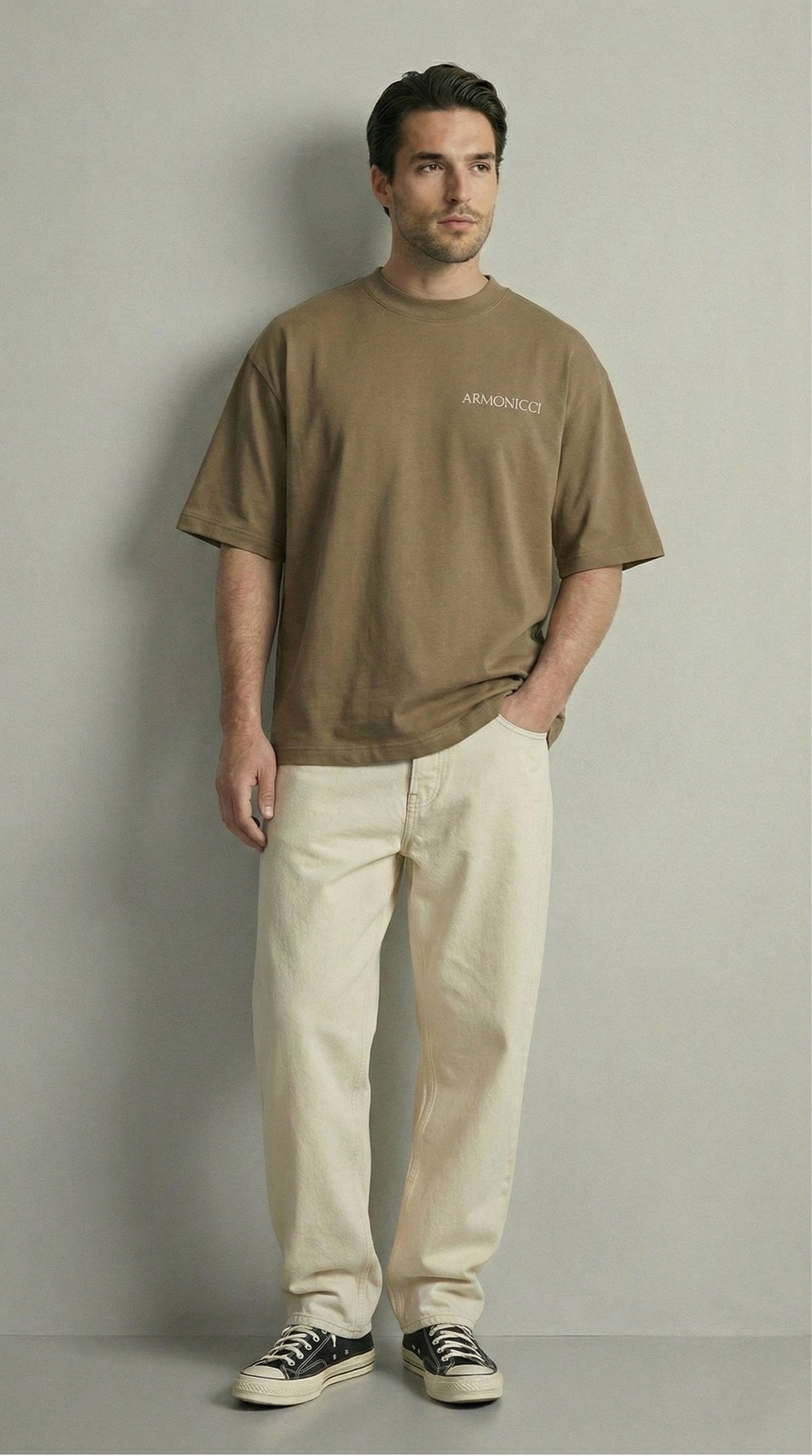 Oversized Coffee Brown Original T-Shirt