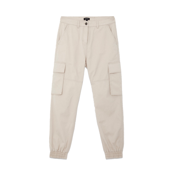 Cream Technical Cargo Pants