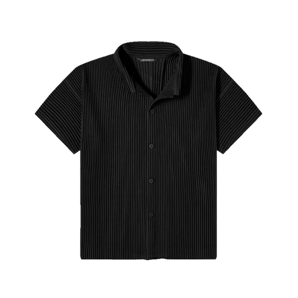 Black Pleated Shirt