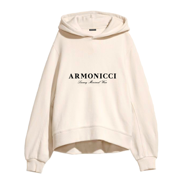 Heavyweight Cream Script Hoodie