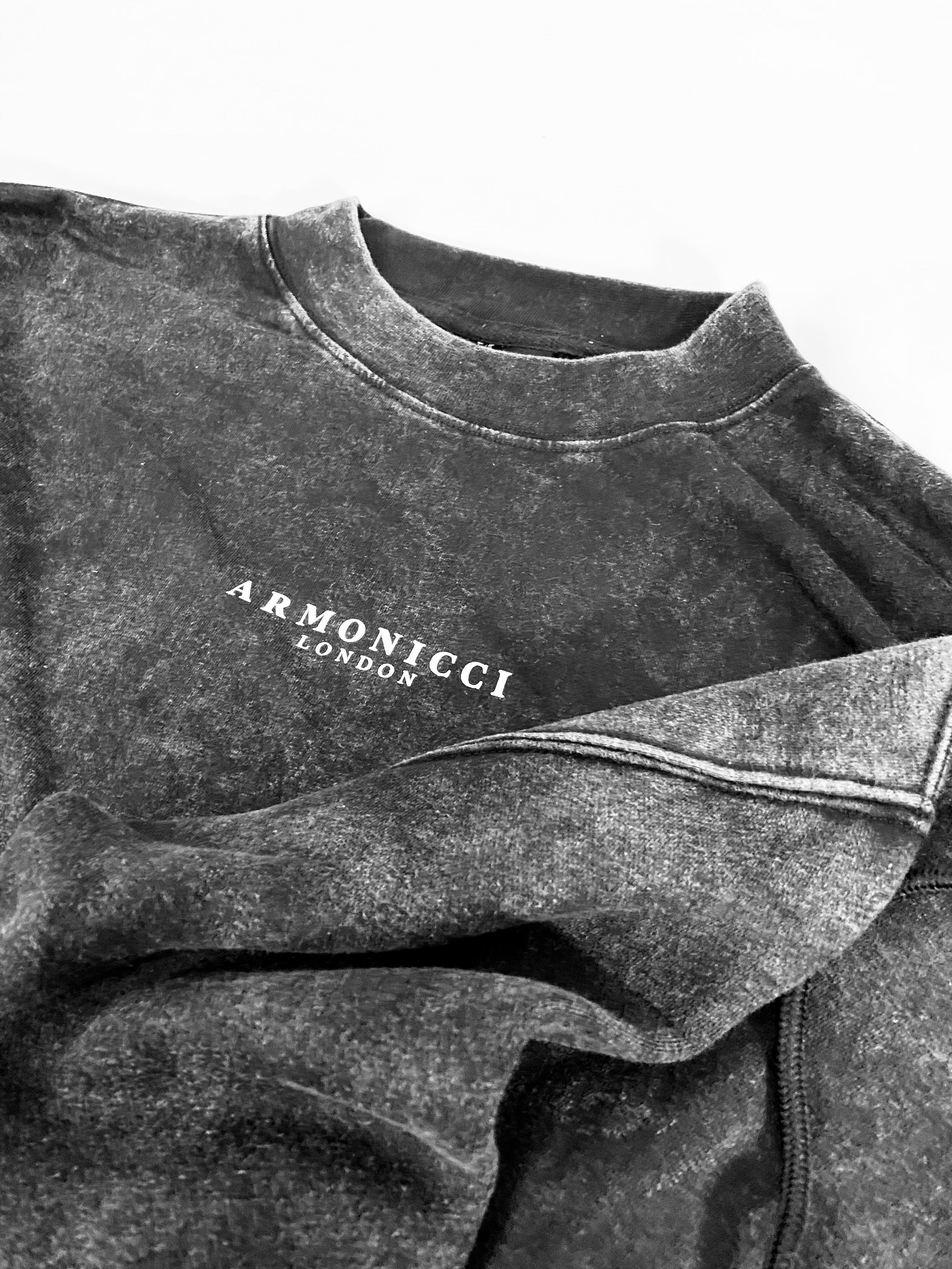 high crewneck mock neck collar streetwear