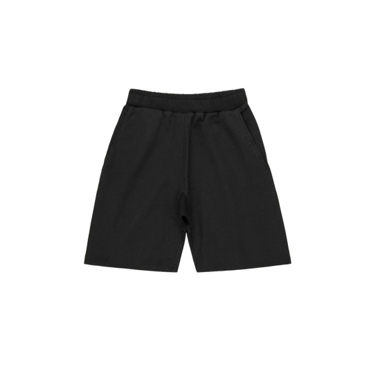Black Minimal Jersey Shorts