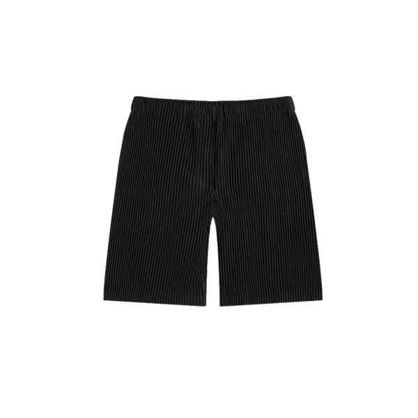 Black Pleated Shorts